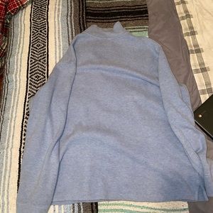 Light blue well worn quater zip Ralph Lauren Polo